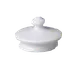 RAK Porcelain BACPLD1 Coffee Pot Lid, Porcelain, Dishwasher Safe, High Chip Resistance - 12/Case 1 image
