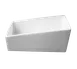 RAK Porcelain BASH03 Sugar Packet Holder, 3.38 oz, 4" x 2 1/3" x 2" Porcelain, Chip Resistant - 6/Case 1 image