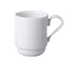 RAK Porcelain BASM30 China Mug, 10‑1⁄7 oz 4"×3" Stackable Porcelain, Microwave Safe - 12/Case 1 image