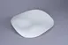 RAK Porcelain BCFSASP2Z30 - 11.7" Wave Bone China Plate, White, Asymmetric Two‑Zone - 6/Case 1 image