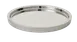 RAK Porcelain BT2828 - Round Silver Bar Tray, Longitude Design, Premium Porcelain, 12/Case 1 image
