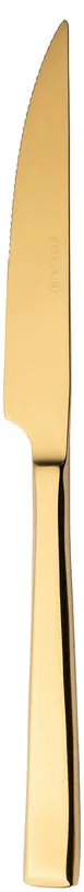 RAK Porcelain CDUSTKG Steak Knife, 9.6" Length, PVD Gold Finish, Stainless Steel Construction - Case 1 image