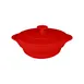 RAK Porcelain CFRD16BR Cocotte Dish, 6" Round Bowl with Lid, Eared Handles, 15.4 oz Porcelain - 4/Case 1 image
