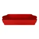 RAK Porcelain CFRT39BRBD - 15.33" x 9.44" Ember Red Porcelain Baking Dish, Microwave Safe - 3/Case 1 image
