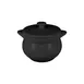 RAK Porcelain CFST10BK - 15.2 oz Black Porcelain Soup Tureen, 4"1/6" Dia., Lid, Oven Safe - 1/Case 1 image