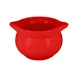 RAK Porcelain CFST10BRBD - Ember Red 4-1/6" Round Soup Tureen, 15.2 oz Porcelain, Fridge Safe - 1/Case 1 image