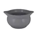 RAK Porcelain CFST15GYBD - 39oz Stone Gray Soup Tureen, 6" Round, Porcelain, Oven Safe - 12/Case 1 image