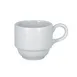 RAK Porcelain CHPCLSC09 Charm Cup, 3-1/16" Ø x 2-3/8" H, 3 oz Porcelain, Stackable, Safe - 12/Case 1 image