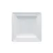 RAK Porcelain CHPCLSP12 Square Plate 4.7" (4-7/10") White Porcelain Flat Edge Oven Safe - 6/Case 1 image
