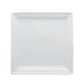 RAK Porcelain CHPCLSP24 Square Plate, 9-7/16" White Polaris Porcelain Flat Edge - 12/Case 1 image