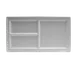 RAK Porcelain CLRP38IN3 Tray, 15" x 8-2/5" 3‑Compartment Porcelain Dishwasher & Microwave Safe-1/Case 1 image