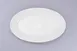 RAK Porcelain DGBAOP32CS Oval Dinner Plate, 12.6" x 8.7" White Celeste Porcelain, Rimmed - 1/Case 1 image