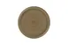 RAK Porcelain EACP28SDB - 11" Round Flat Coupe Rim Dark Brown Ceramic Stoneware Plate - 6/Case 1 image