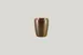 RAK Porcelain EACU20MRT - 6.75 oz 2.75" Dia x 3.45" H Handleless Coffee Cup, Rust Finish - 12/Case 1 image