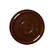RAK Porcelain EASA13HO - 4.9" Round Porcelain Espresso Saucer, 4.9" Dia., Microwave Safe - 12/Case 1 image