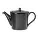 RAK Porcelain EDTP40 - Edge Teapot, 13.55 oz (0.4qt) 3‑3/4" Height, Black Porcelain, Lid - Case 1 image