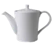 RAK Porcelain FDCP35 - Coffee Pot 11-5/6 oz White Porcelain with Lid, Dishwasher Safe - Case 1 image