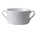 RAK Porcelain FDCS35 - 12 oz Soup Bowl with Two Handles, Porcelain, Dishwasher Safe - 6/Case 1 image