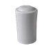 RAK Porcelain FDSS01 Fine Dine Salt Shaker, 2" Height, White Porcelain, Dishwasher Safe - 6/Case 1 image