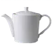 RAK Porcelain FDTP80 - Fine Dine White Porcelain Teapot, 33 oz (≈1 qt) with Lid, Dishwasher & Microwave Safe - Case 1 image