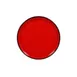 RAK Porcelain FRNOLD23RD Fire Plate Lid, 9.05" Round Rimless Porcelain, Red, Safe - 6/Case 1 image