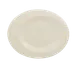 RAK Porcelain GIOP25 Oval Giro Plate, 9.25" x 7.88" Rolled Edge Porcelain, Oven Safe - 12/Case 1 image
