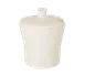 RAK Porcelain GISU01 - 8 Oz Sugar Bowl with Lid, Shock‑Resistant Porcelain, Oven Safe - 12/Case 1 image