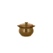 RAK Porcelain GNCFST15CA - 38.9oz Round Soup Tureen, 5.9" Dia, Caramel Porcelain, Lid, Oven Safe - 1/Case 1 image