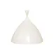 RAK Porcelain HDCL18 Hide Clover Cloche, 7.1" Round White Porcelain Plate Cover, Oven Safe - 2/Case 1 image