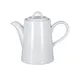 RAK Porcelain HMPASCP35 Coffee Pot, 11-7/8" (12 oz) White Porcelain Lid, Dishwasher Safe - 1/Case 1 image