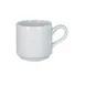 RAK Porcelain HMPASSC09 Helm Espresso Cup 3-1/16 oz White Porcelain Stackable Safe - 12/Case 1 image