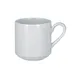 RAK Porcelain HMPASSC20V Helm Coffee Cup, 6.75 oz Porcelain, Stackable, Oven/Microwave Safe - 12/Case 1 image
