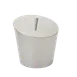 RAK Porcelain IB8901SL Ice Bucket With Lid, 7.08" D x 6.69" H, 67.2 Oz (2-3 Qt) Silver Metal - 1/Case 1 image