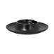 RAK Porcelain KRARFL13 - Lid, 4.9" L x 4.15" W, Black Porcelain, Fridge/Freezer Safe - 12/Case 2 image