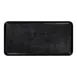 RAK Porcelain KRFTRTF24 Rectangular Plate, 9.45" L x 3.15" W, Porcelain Karbon Finish Edge - 6/Case 1 image