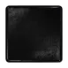 RAK Porcelain KRFTSFP08 Square China Plate, 3.15" x 3.15" Flat Edge Porcelain Karbon Finish - 12/Case 1 image