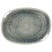 RAK Porcelain KSOP25IN - Oval Krush Platter 9.85" L x 7.3" W Coupe Rim, Indigo Porcelain - 12/Case 1 image