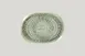 RAK Porcelain KSOP28SG - Oval Krush Platter, 11" x 8.05" Sage Porcelain Coupe Rim, 6/Case 1 image