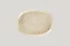 RAK Porcelain KSOP28VL - Oval Krush Platter 11" x 8.05" Coupe Rim, Vanilla Porcelain - 6/Case 1 image