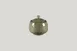 RAK Porcelain KSSU25ST - 8.45 oz Sugar Bowl with Lid, Porcelain, Steel Base, 8 oz Capacity - 6/Case 1 image