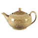 RAK Porcelain KSTP110OC - 37.19 oz Ocher Porcelain Coffee Pot with Lid, 27-38 oz Capacity - 1/Case 1 image