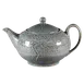 RAK Porcelain KSTP70IN - 23.66 oz Indigo Porcelain Krush Teapot with Lid, 18-26 oz Capacity - 1/Case 1 image