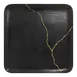 RAK Porcelain KZAUSP30G2 Kintzoo Plate, 11.8" x 11.8" Black/Gold Porcelain, Oven Safe - 6/Case 1 image