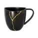 RAK Porcelain KZSWCU30G2 Kintzoo Breakfast Cup, 10.125 oz, Non‑Stackable Black Gold Trim - 12/Case 1 image