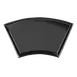 RAK Porcelain LXBS51BK B. Concept Platter, 20" x 11" Porcelain Black, Microwave Safe - 4/Case 1 image