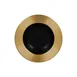 RAK Porcelain MAEVDP23GB Antic Plate, 9.5" Dia x 1.56" H, Deep Rim, Gold Porcelain - 12/Case 1 image