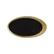 RAK Porcelain MAGISA29GB - Oval Antic Saucer, 11" Diameter, Gold Porcelain, Dishwasher Safe - 12/Case 1 image