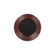 RAK Porcelain MFEVFP22BB Round Plate 8‑5/8" (8.625") Embossed Flat Edge Bronze Porcelain - 12/Case 1 image