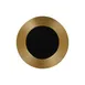 RAK Porcelain MFEVFP27GB Fusion Round Plate 10.625" Flat Gold Embossed Rim Porcelain - 12/Case 1 image