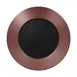 RAK Porcelain MFEVFP33BB Round Plate 13" Diameter Embossed Rim Black Bronze Porcelain - 6/Case 1 image